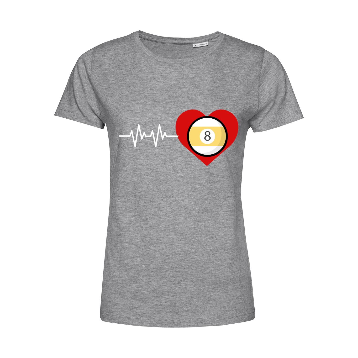 Nachhaltiges T-Shirt Damen Billard Heart Beat Pool