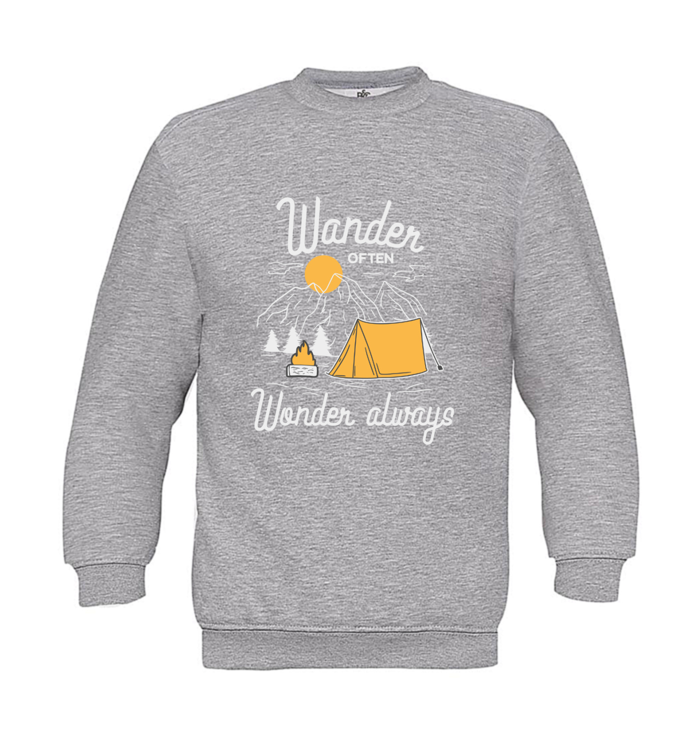 Sweatshirt Kinder Outdoor - Wander often - Wonder always