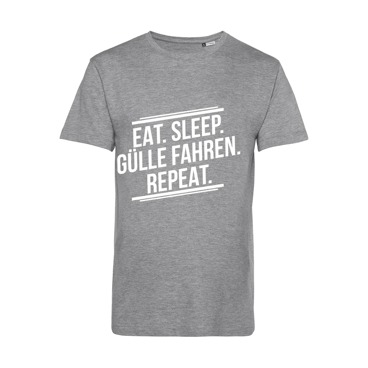 Nachhaltiges T-Shirt Herren Landwirt - Eat Sleep Gülle Fahren Repeat