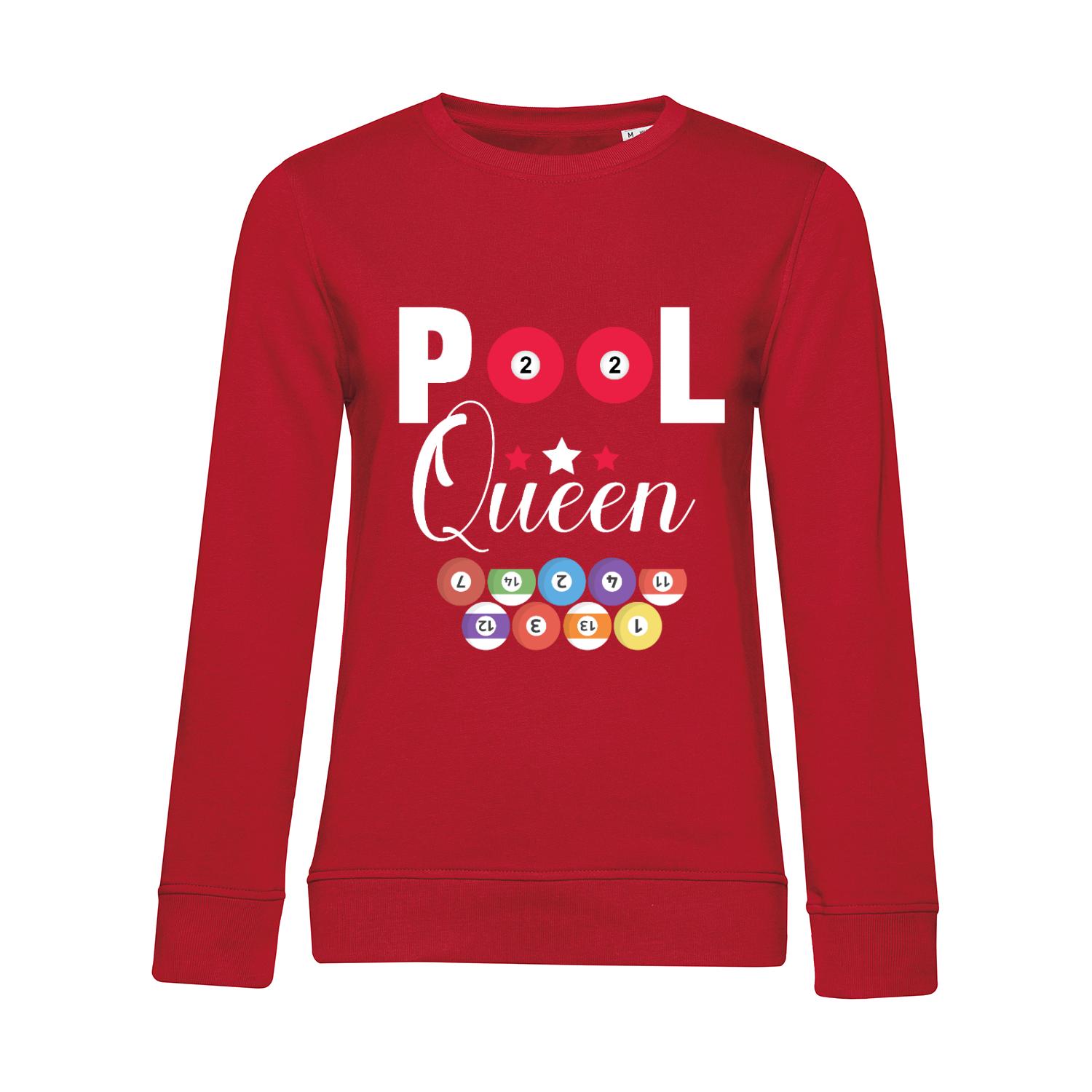 Nachhaltiges Sweatshirt Damen Billard Pool Queen