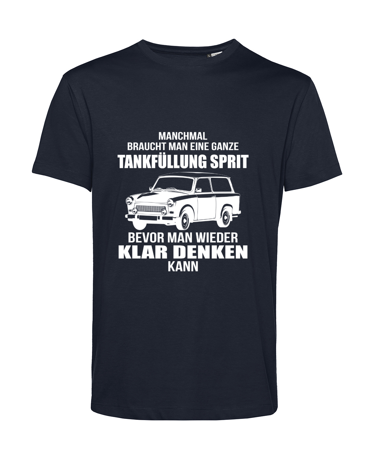 Nachhaltiges T-Shirt Herren 2Takt - Ganze Tankfüllung Trabant Kombi