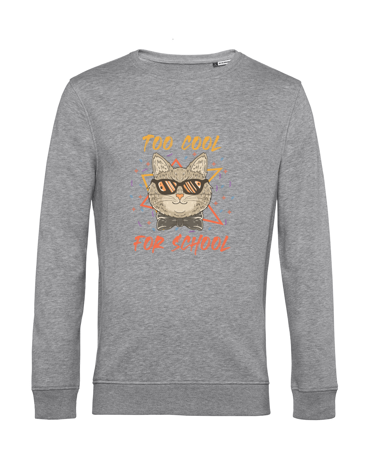 Nachhaltiges Sweatshirt Herren Katzen - To cool for school