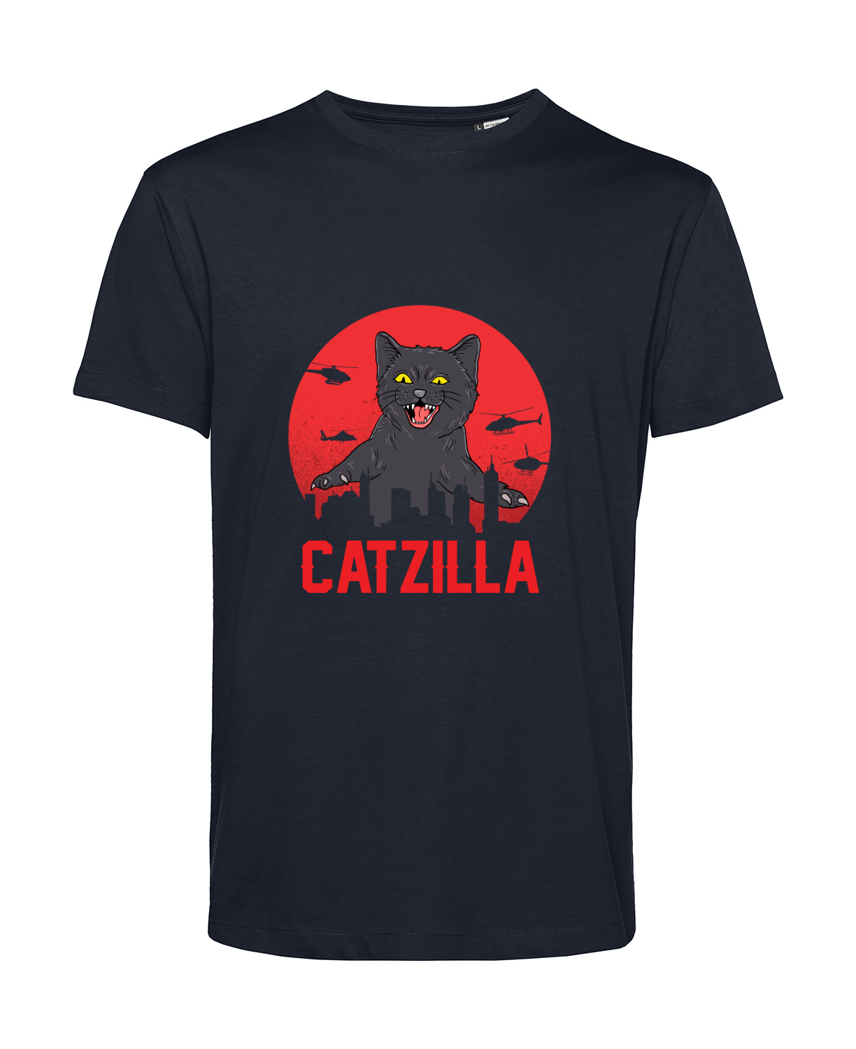 Nachhaltiges T-Shirt Herren Katzen - Catzilla