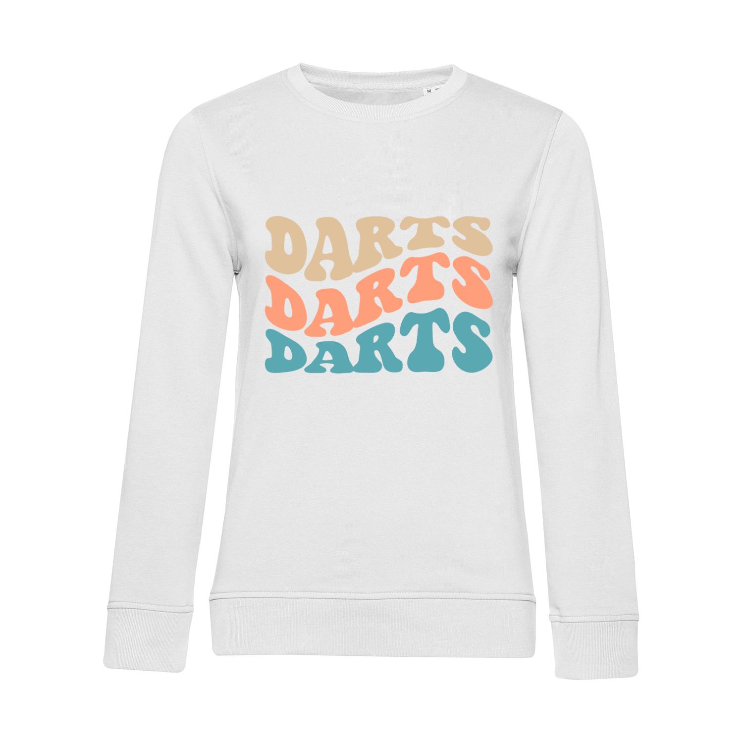 Nachhaltiges Sweatshirt Damen Darts Farben Wellen