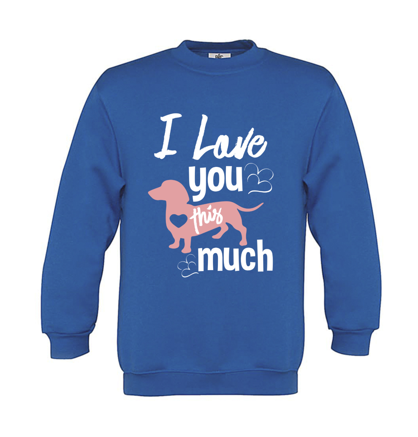Sweatshirt Kinder Hunde - I love you this much