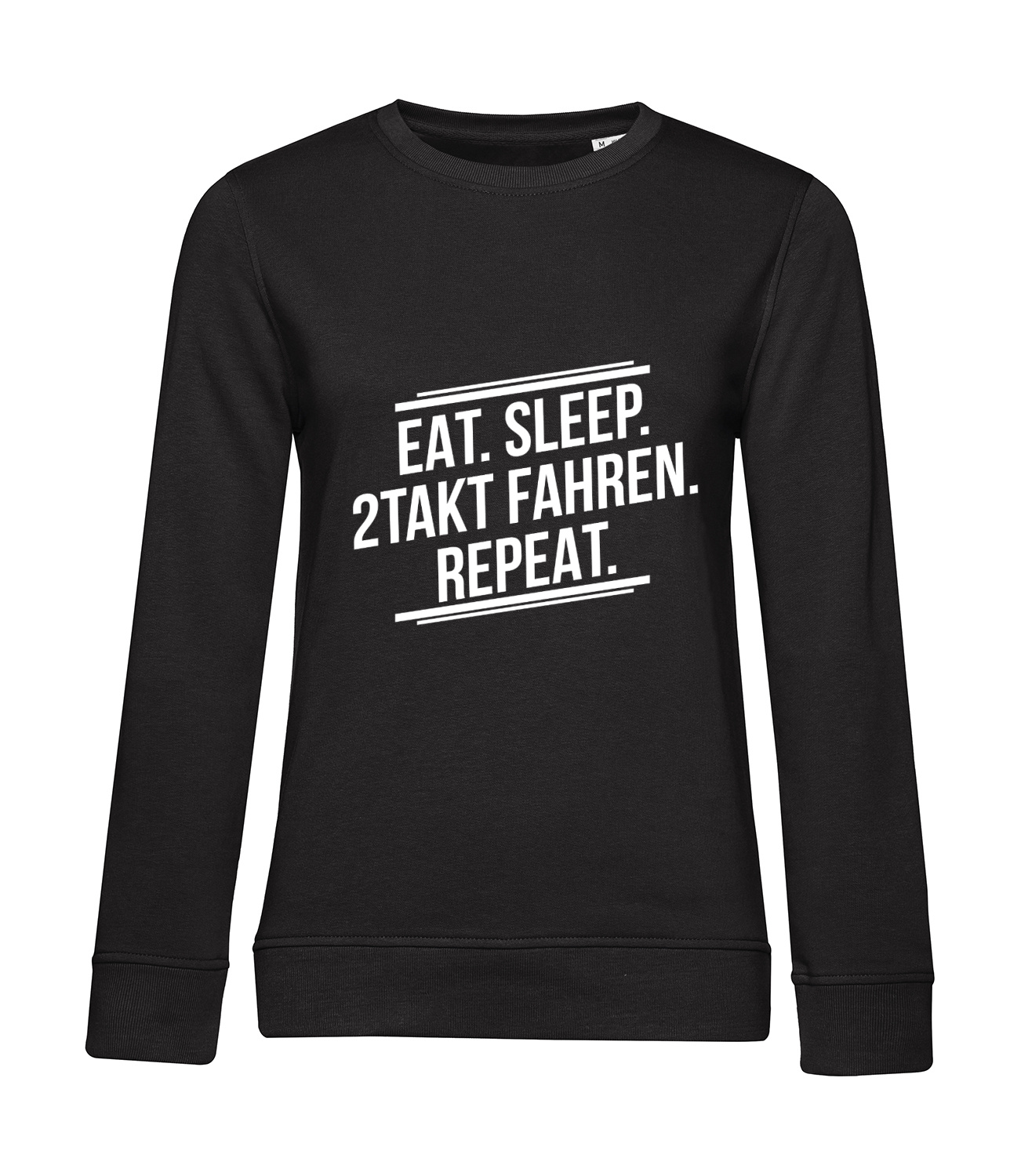 Nachhaltiges Sweatshirt Damen 2Takter - Eat Sleep Repeat