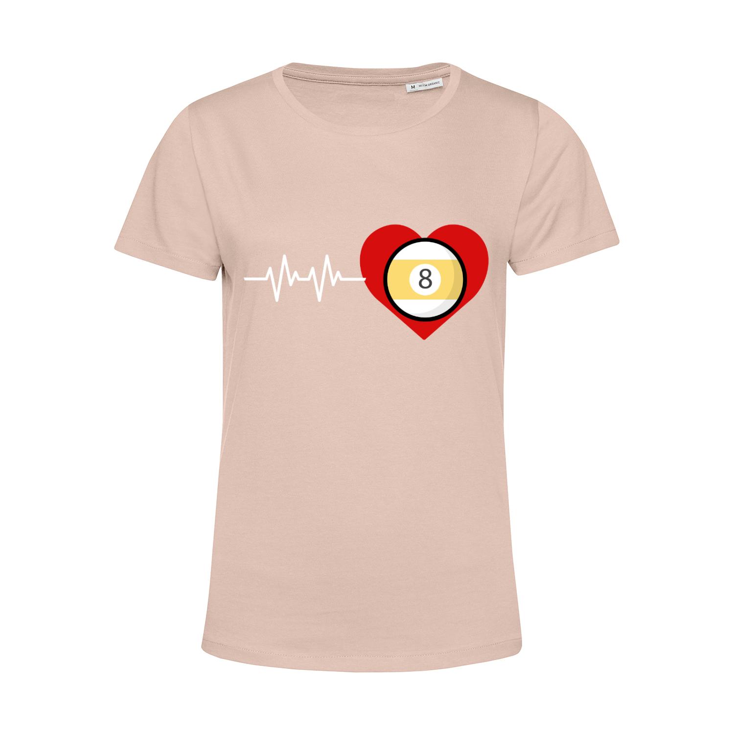 Nachhaltiges T-Shirt Damen Billard Heart Beat Pool