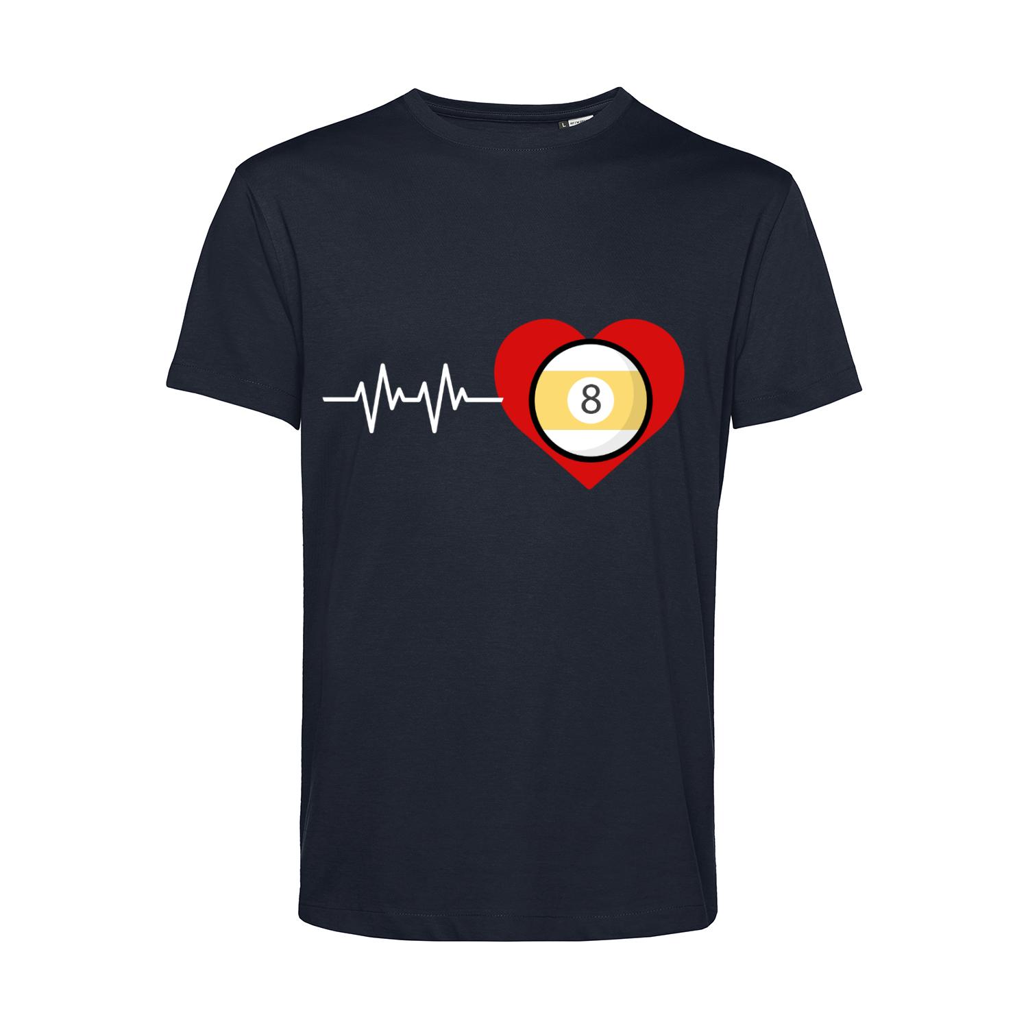 Nachhaltiges T-Shirt Herren Billard Heart Beat Pool