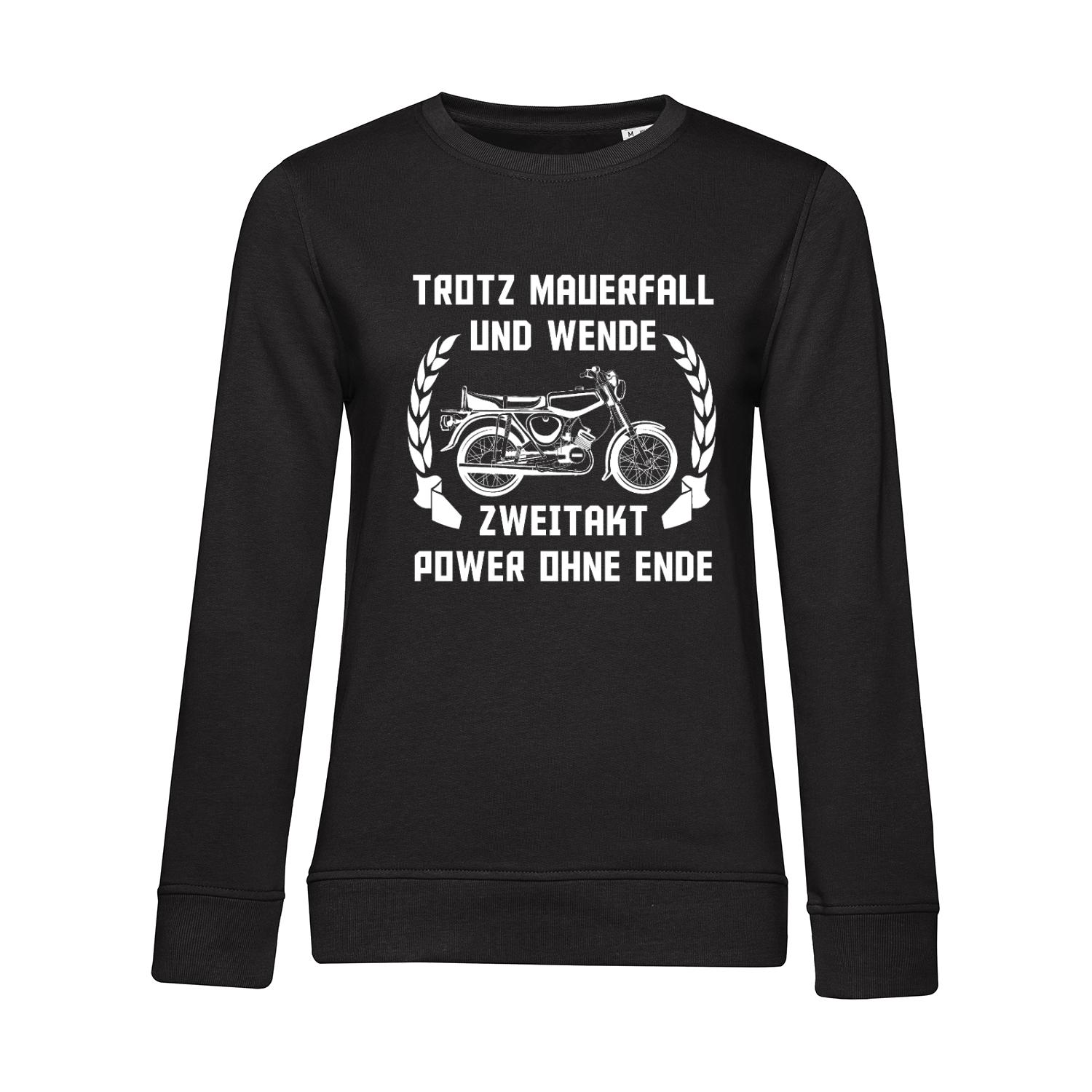 Nachhaltiges Sweatshirt Damen 2Takt - Trotz Mauerfall und Wende S50