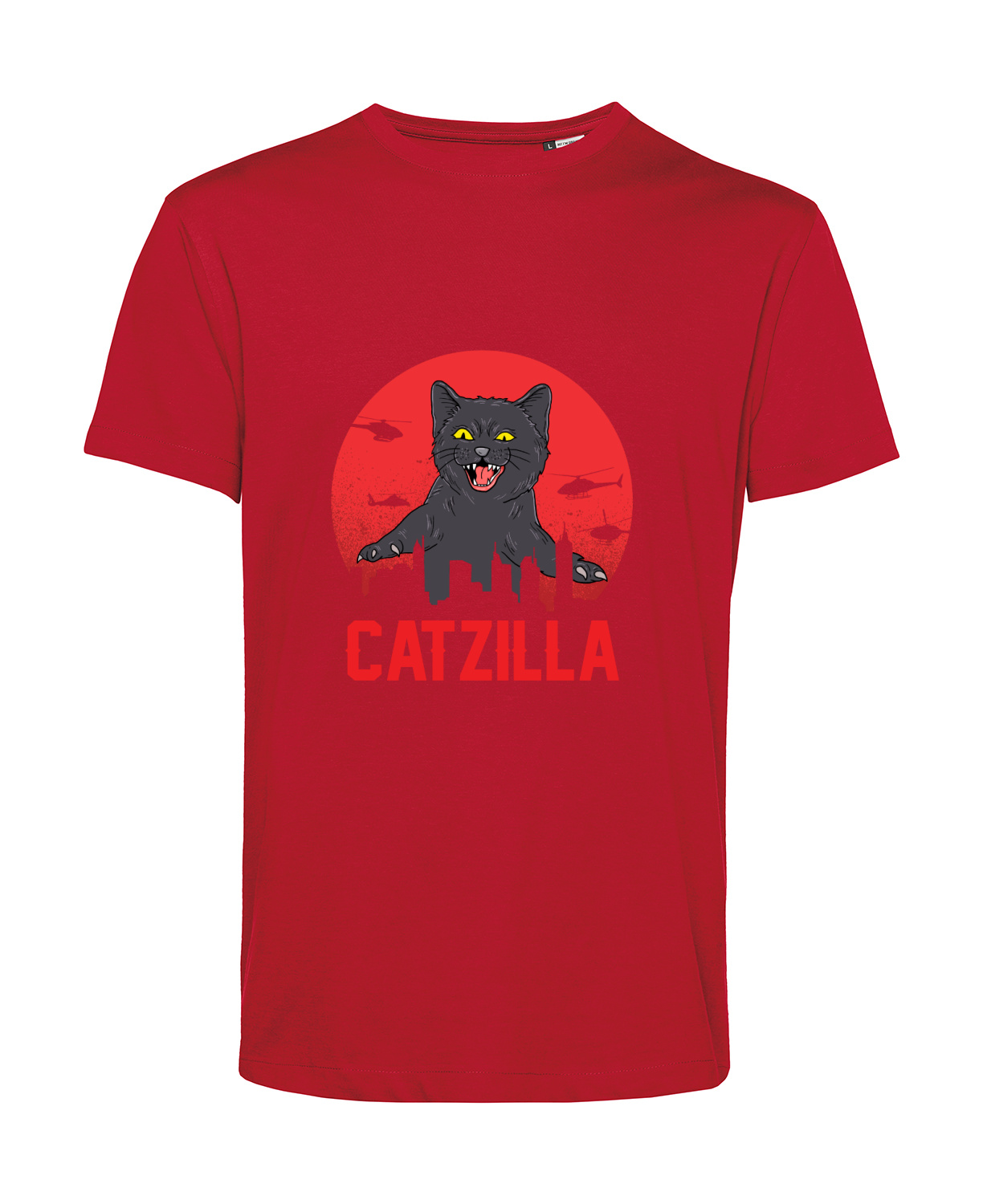 Nachhaltiges T-Shirt Herren Katzen - Catzilla