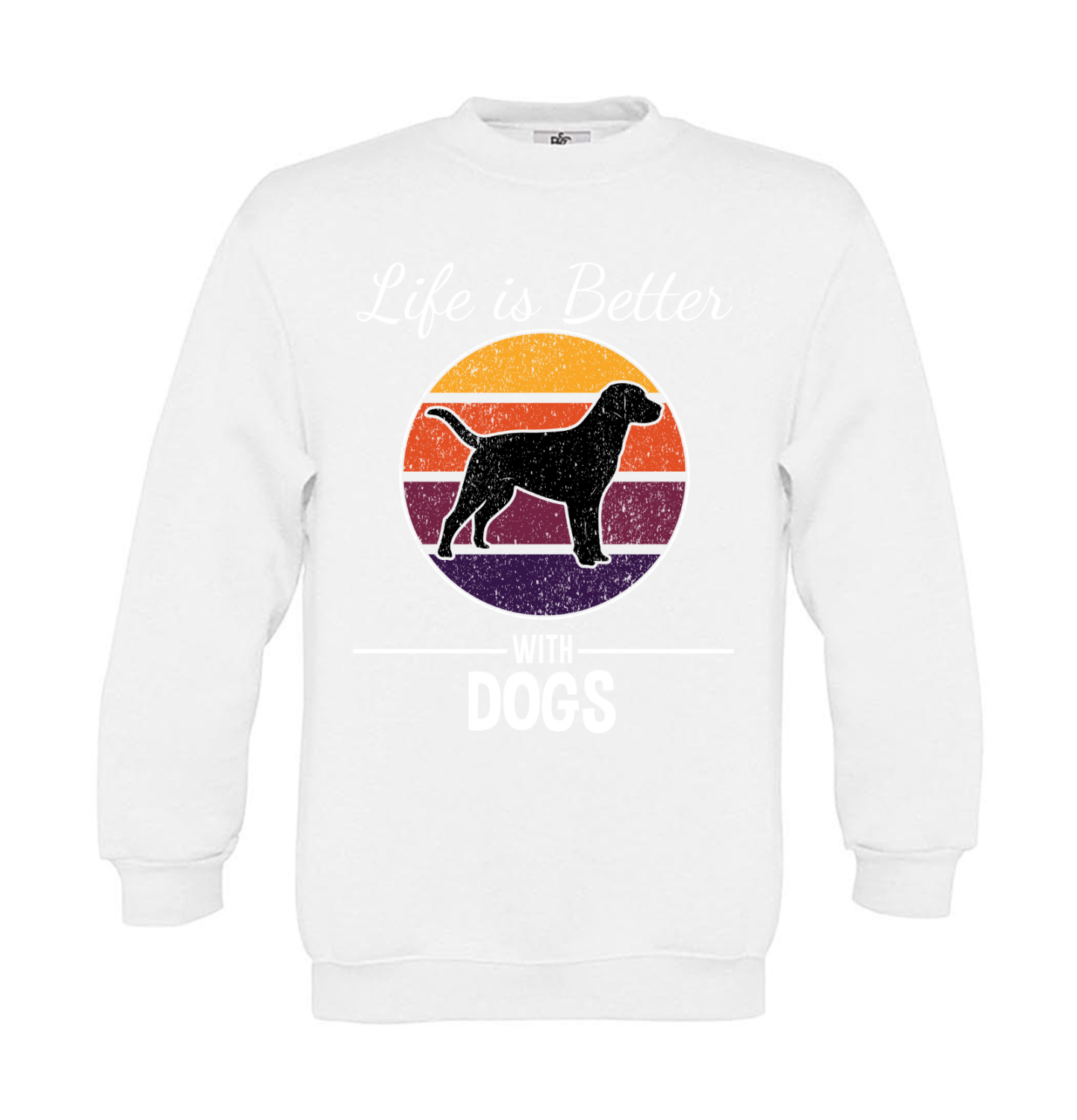 Sweatshirt Kinder Hunde - Life is Better with Dogs