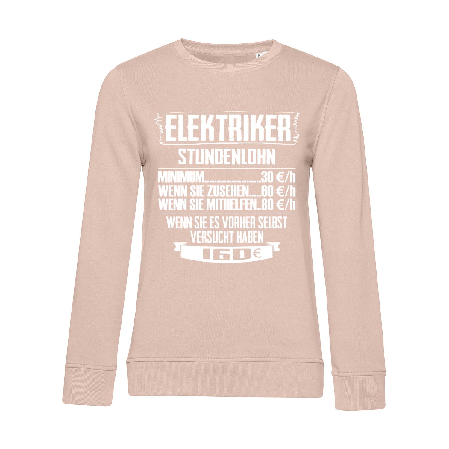 Nachhaltiges Sweatshirt Damen Elektriker - Stundenlohn Staffel