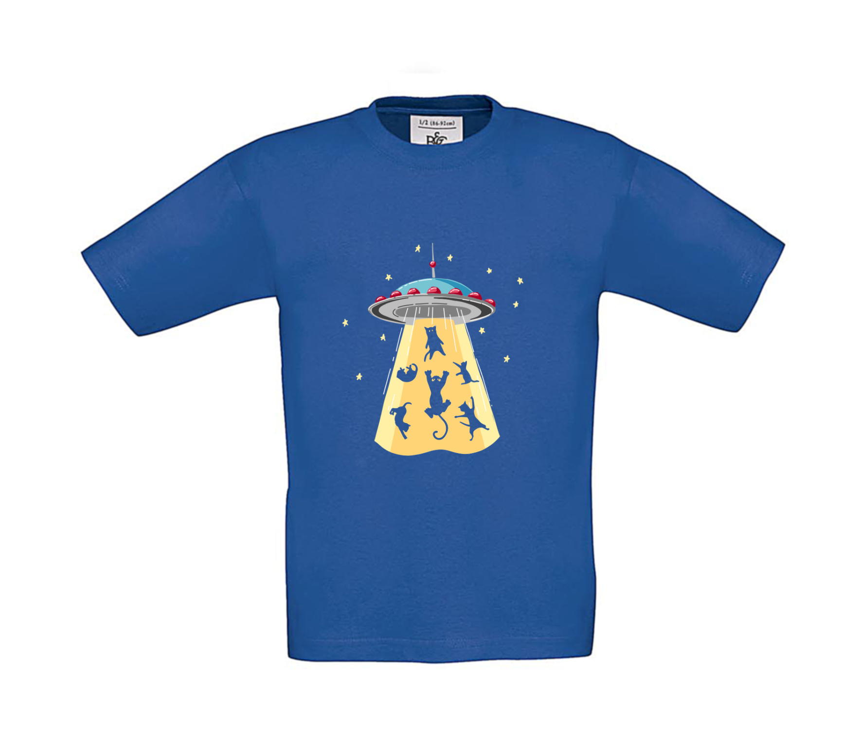 T-Shirt Kinder Katzen - Beam me up UFO