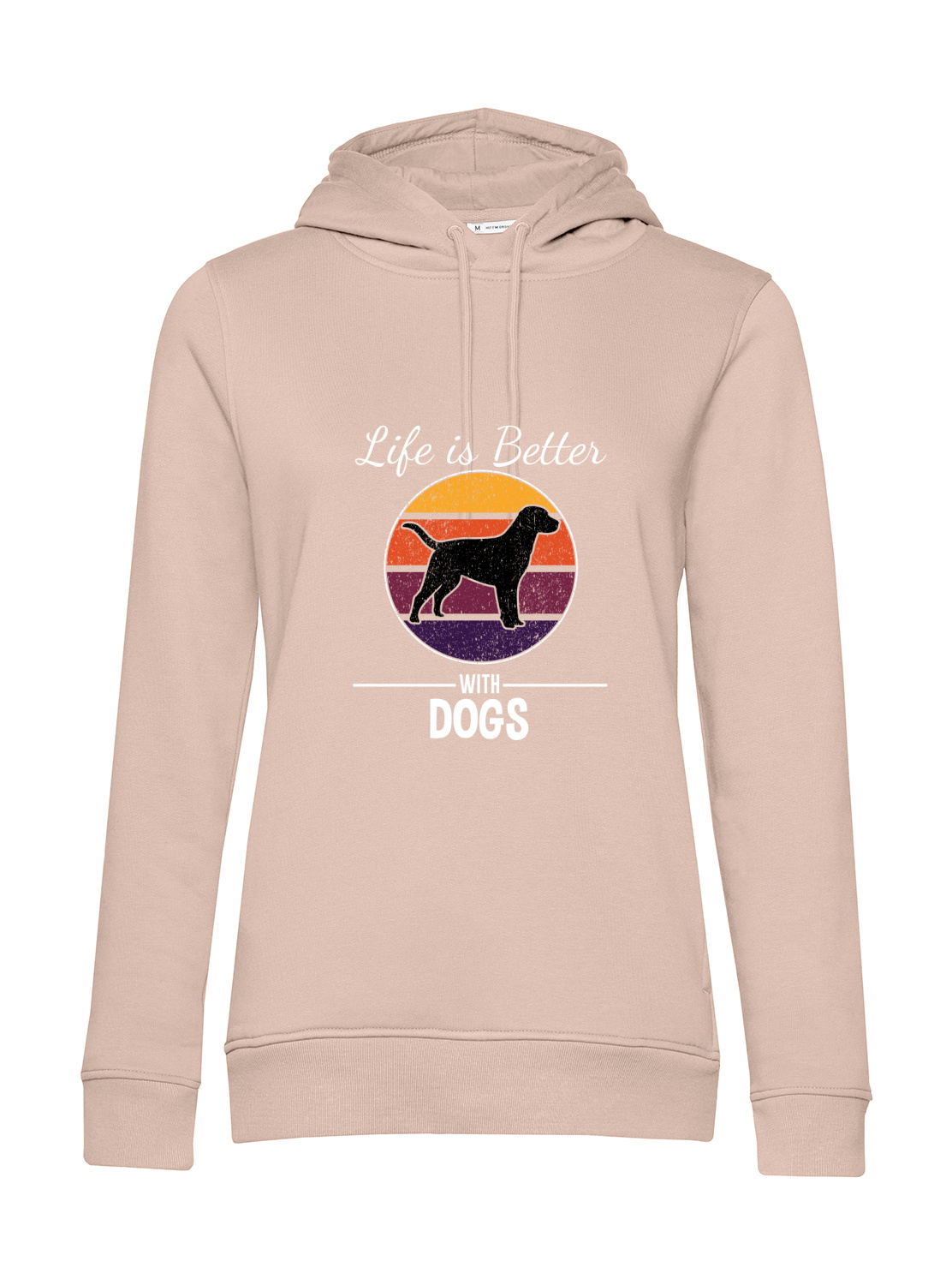 Nachhaltiger Hoodie Damen Hunde - Life is Better with Dogs