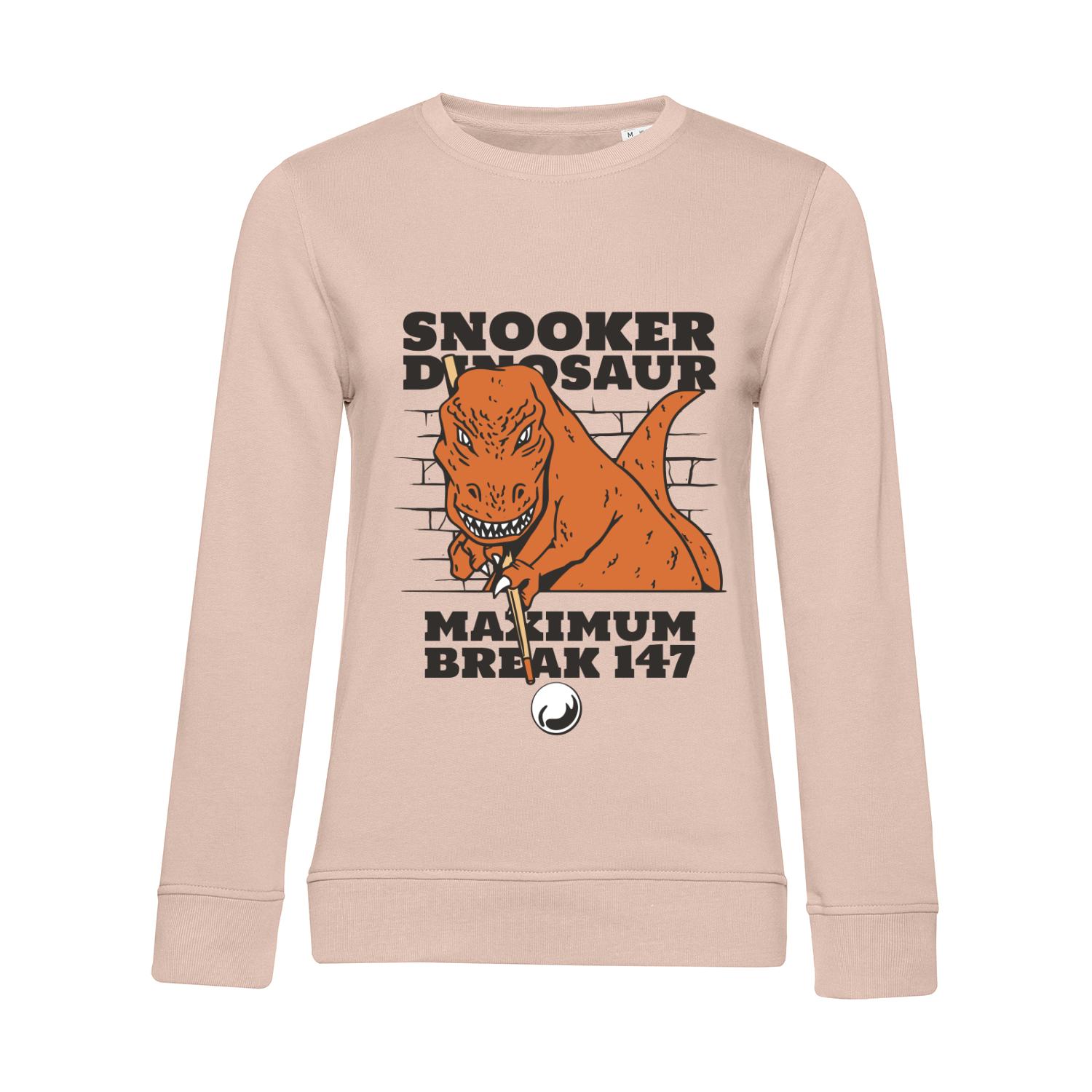 Nachhaltiges Sweatshirt Damen Snooker Dinosaurier