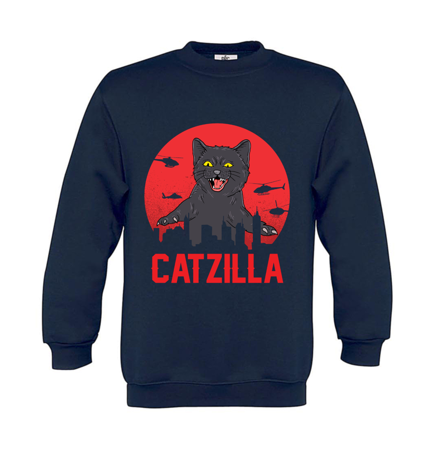 Sweatshirt Kinder Katzen - Catzilla