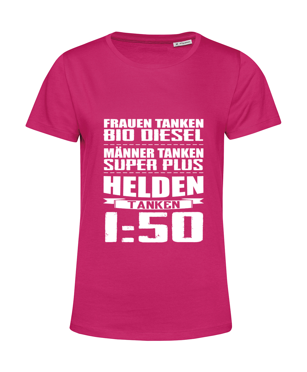 Nachhaltiges T-Shirt Damen 2Takter - Helden tanken 1 zu 50