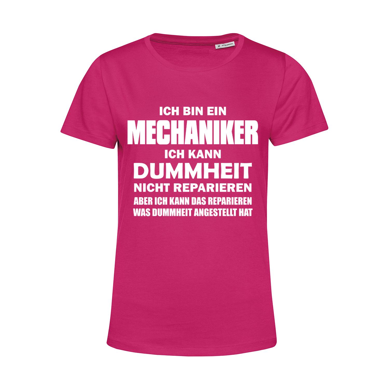 Nachhaltiges T-Shirt Damen Mechaniker - Ich kann Dummheit nicht reparieren