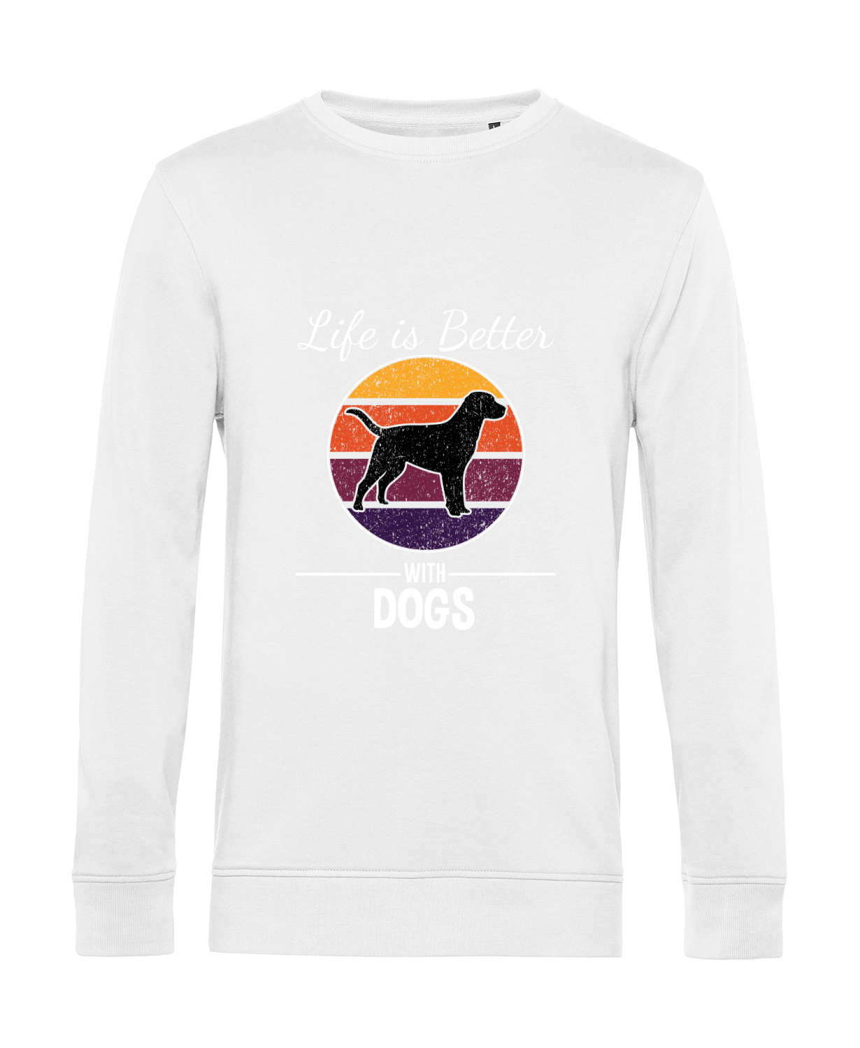 Nachhaltiges Sweatshirt Herren Hunde - Life is Better with Dogs
