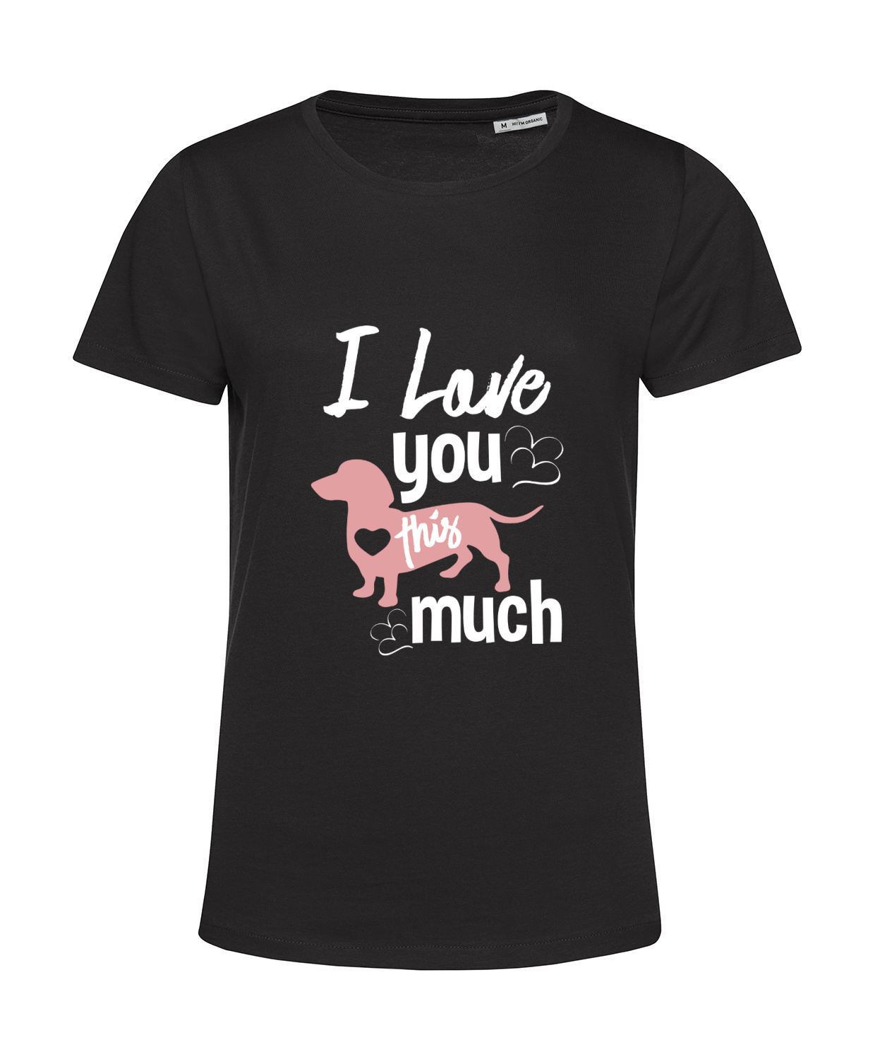 Nachhaltiges T-Shirt Damen Hunde - I love you this much