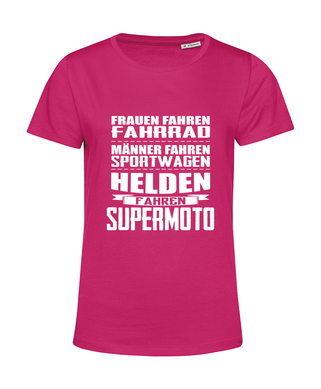 Nachhaltiges T-Shirt Damen Helden fahren Supermoto