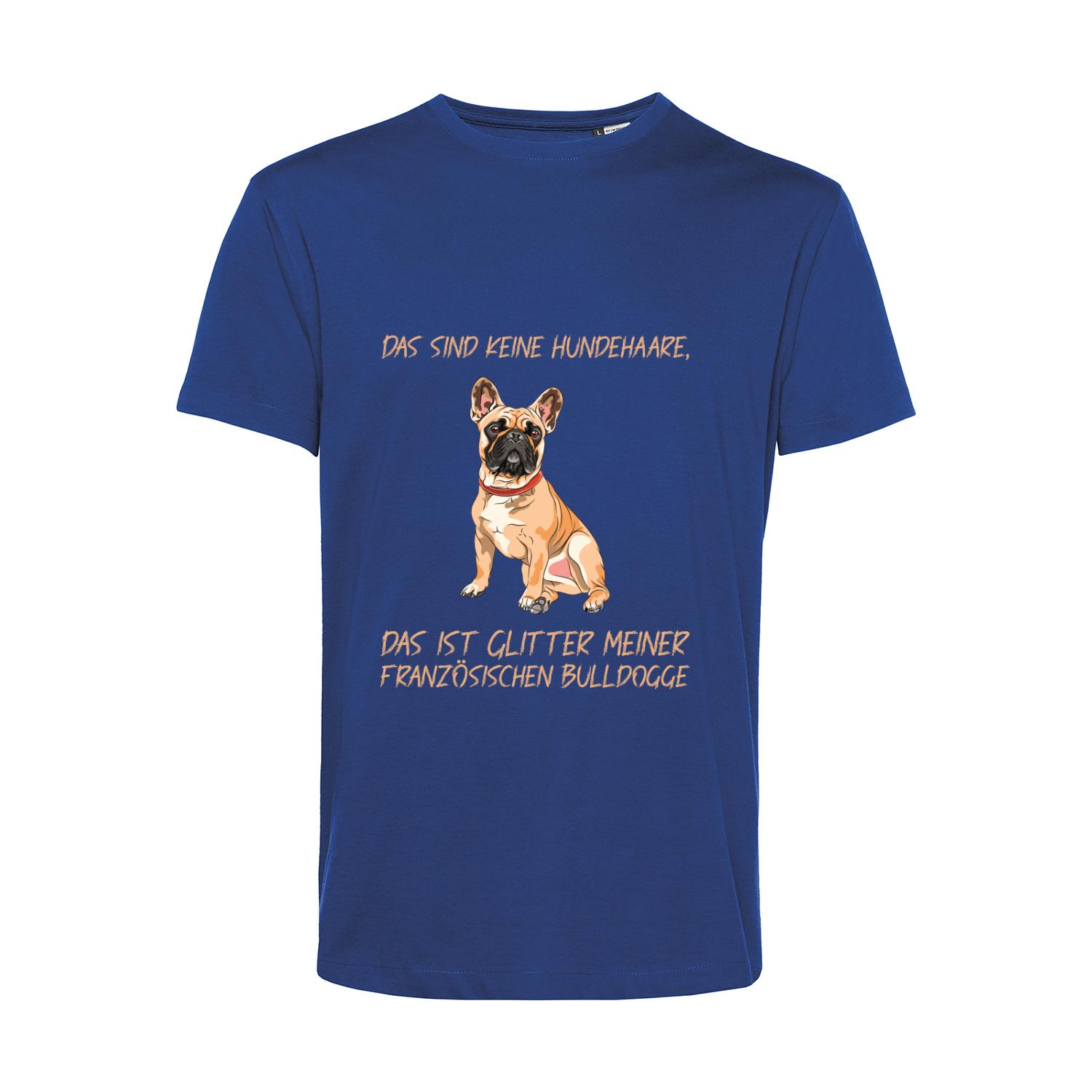 Nachhaltiges T-Shirt Herren Hunde - Französische Bulldogge - keine Hundehaare - Glitter