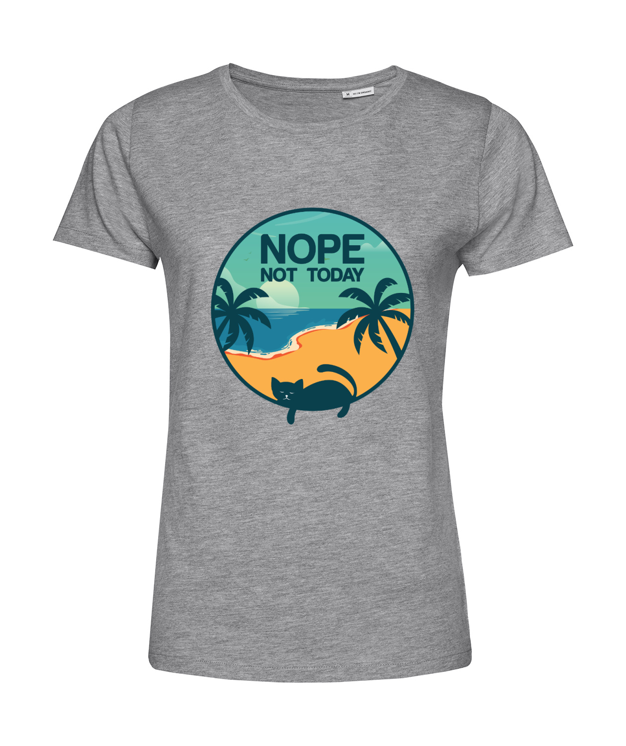 Nachhaltiges T-Shirt Damen Katzen - Nope not today