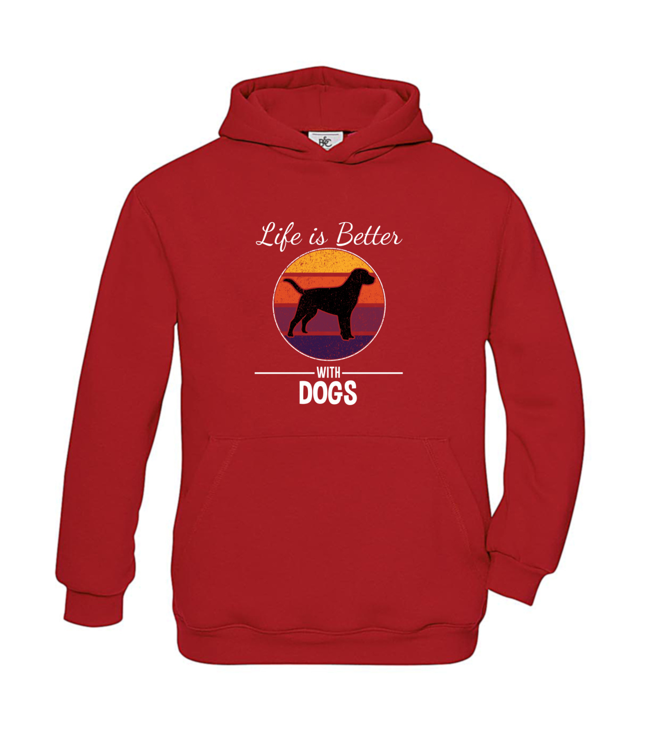 Hoodie Kinder Hunde - Life is Better with Dogs