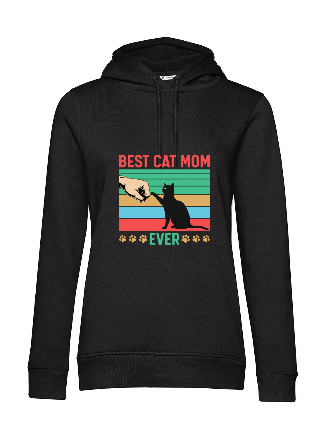 Nachhaltiger Hoodie Damen Katzen - Best Cat Mom ever