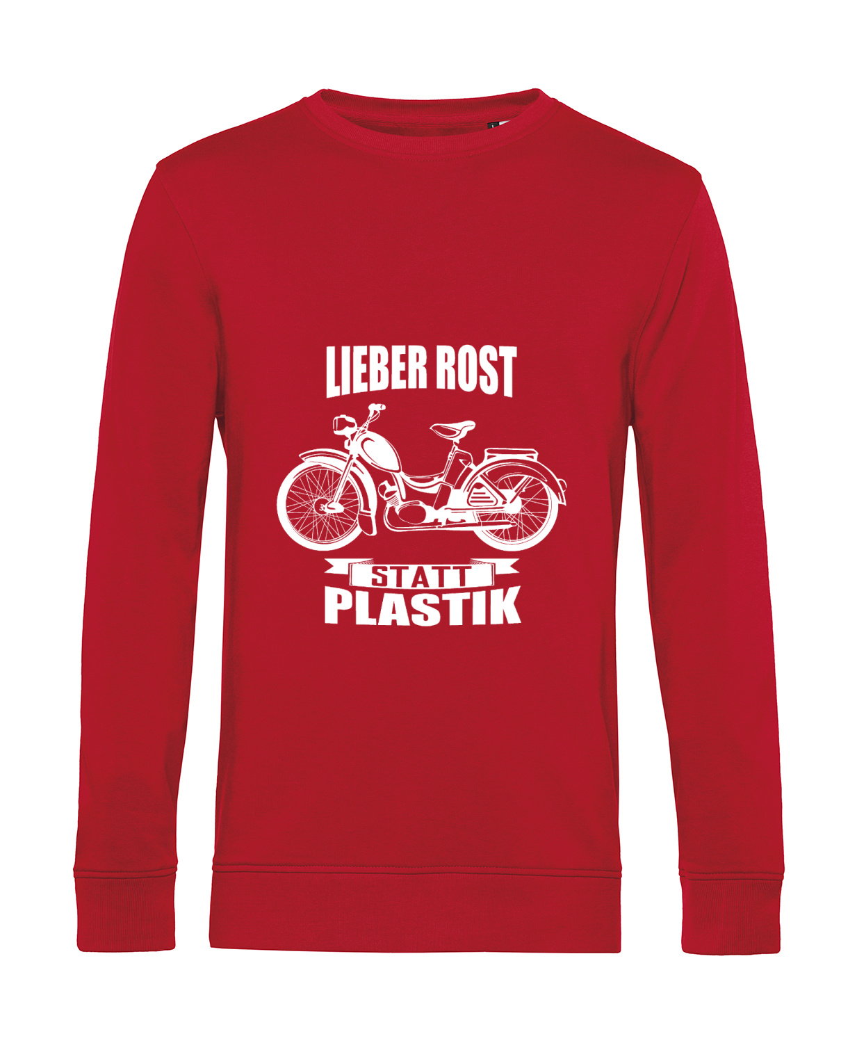 Nachhaltiges Sweatshirt Herren 2Takter - Lieber Rost statt Plastik SR2