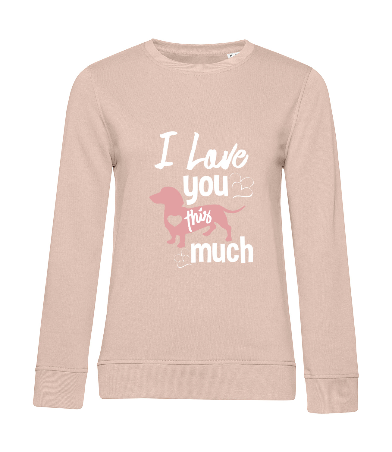 Nachhaltiges Sweatshirt Damen Hunde - I love you this much