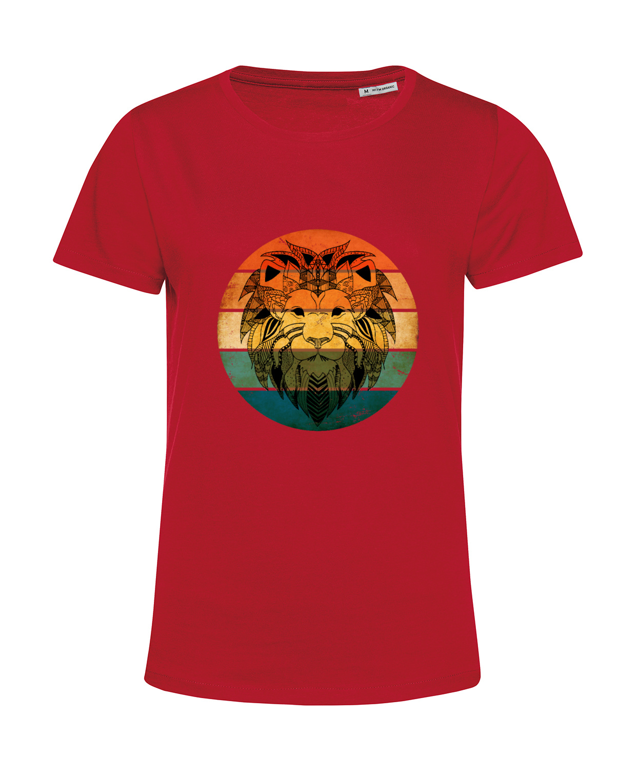 Nachhaltiges T-Shirt Damen Löwengesicht