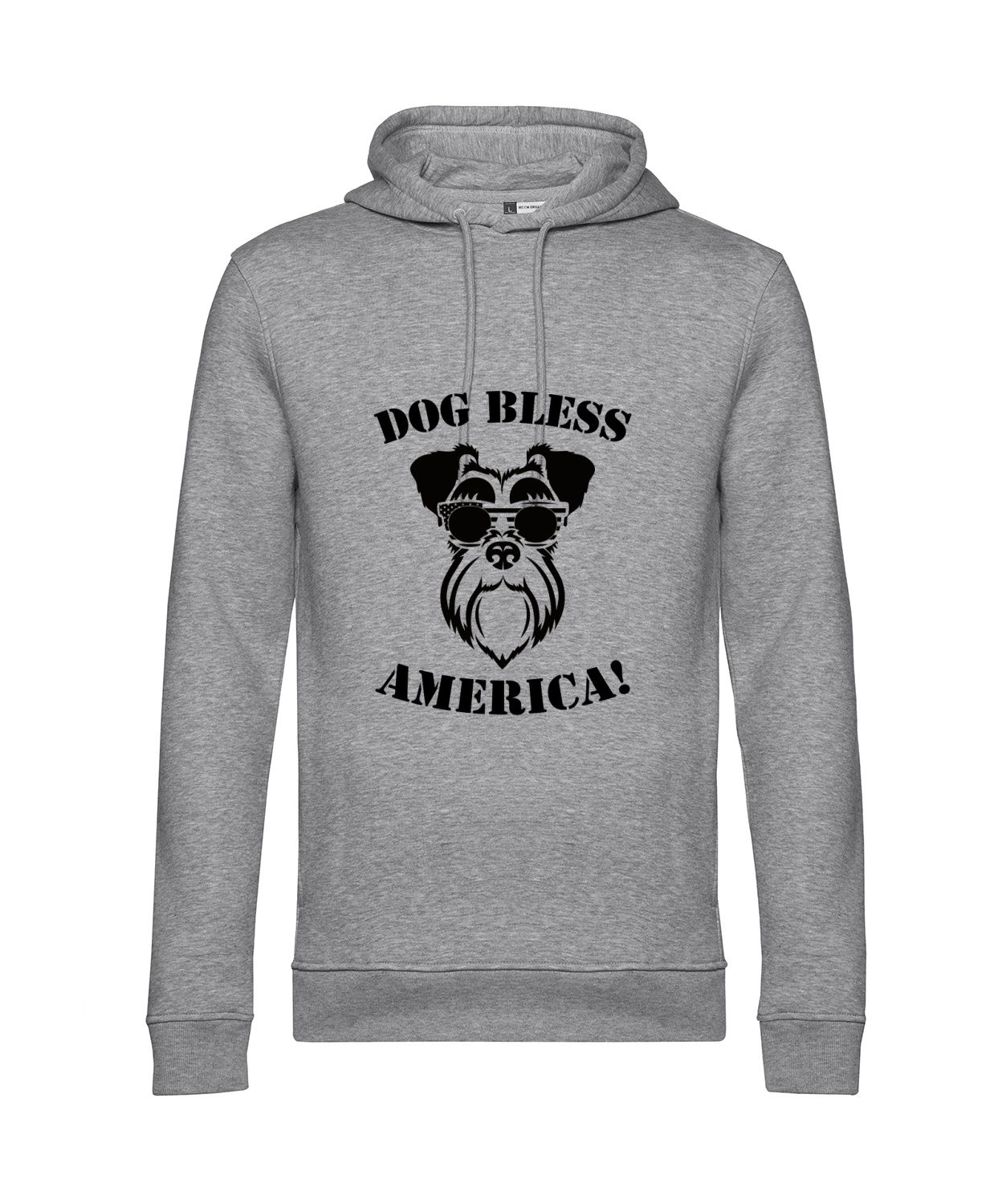 Nachhaltiger Hoodie Herren Hunde - Dog bless America