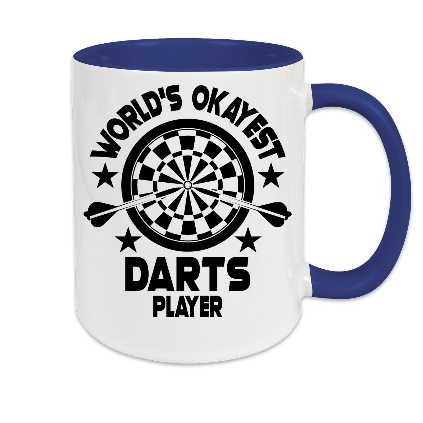 Tasse zweifarbig World's Okayest Darts Player