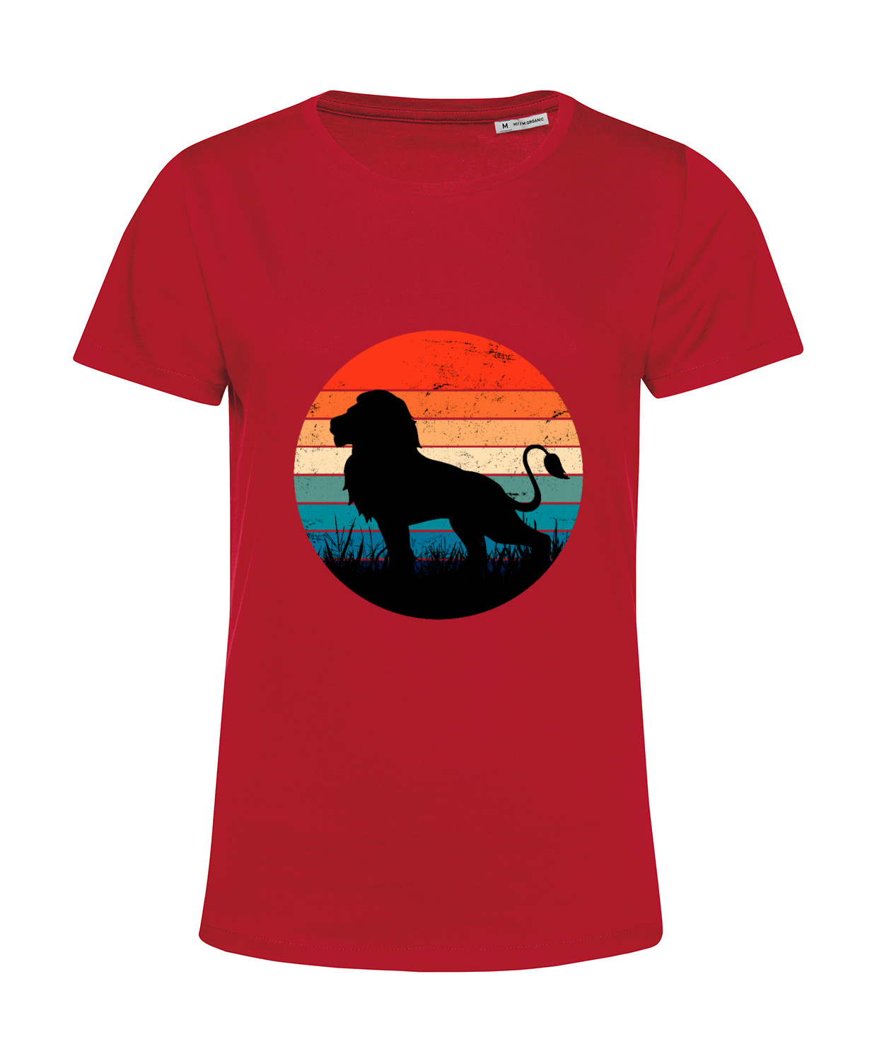 Nachhaltiges T-Shirt Damen Stolzer kräftiger Löwe