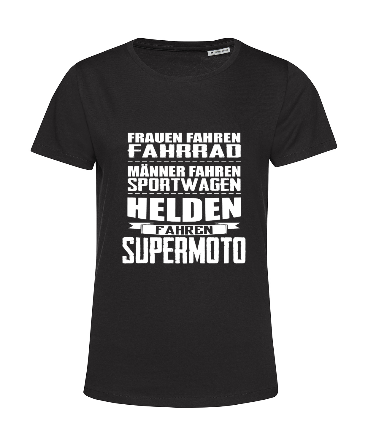 Nachhaltiges T-Shirt Damen Helden fahren Supermoto