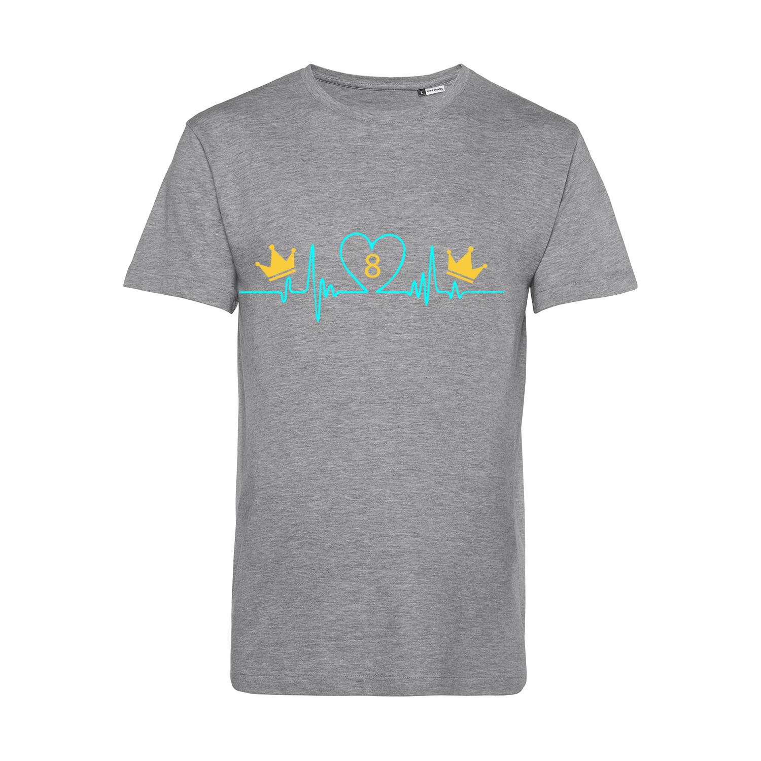 Nachhaltiges T-Shirt Herren Billard Heartbeat Crowns