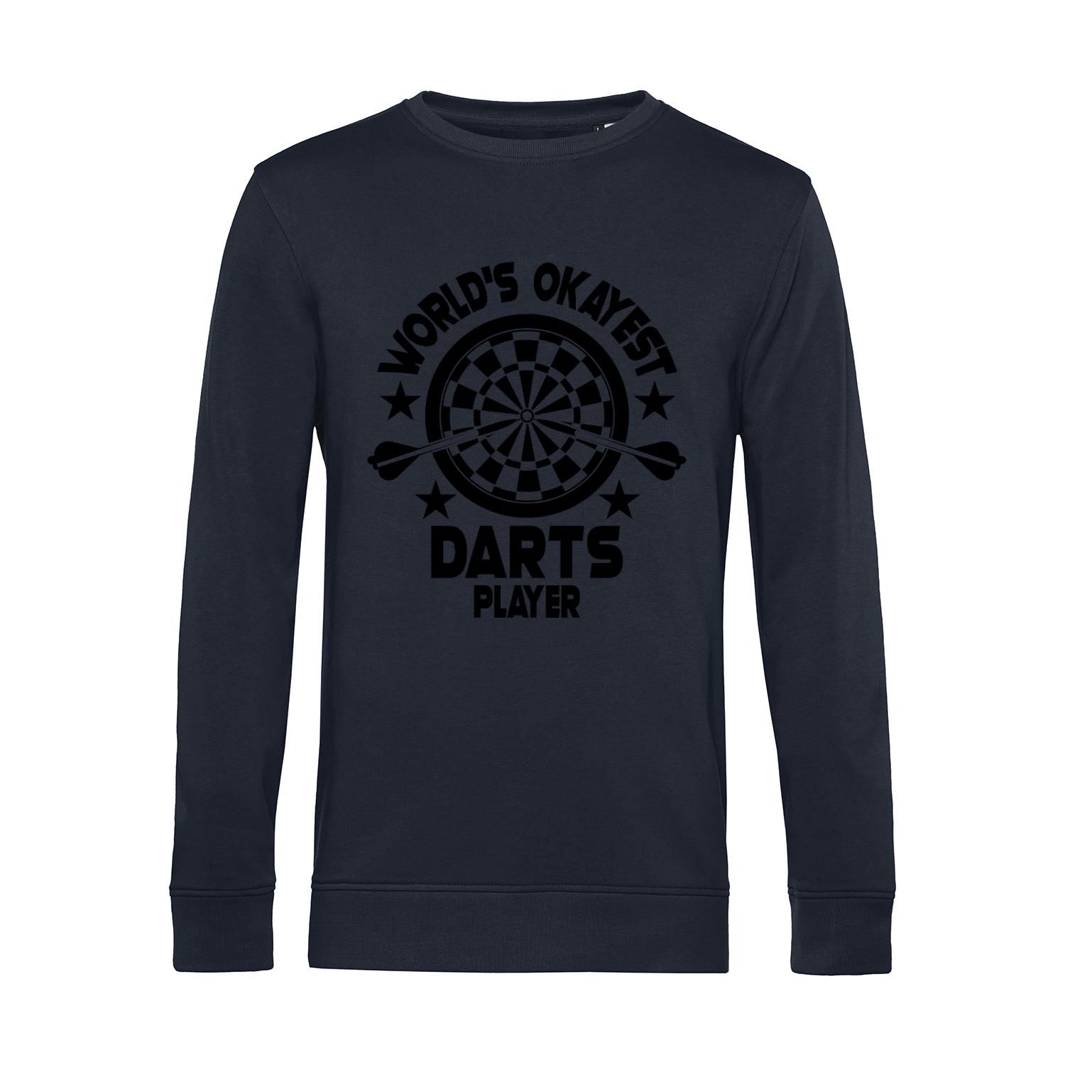 Nachhaltiges Sweatshirt Herren World's Okayest Darts Player