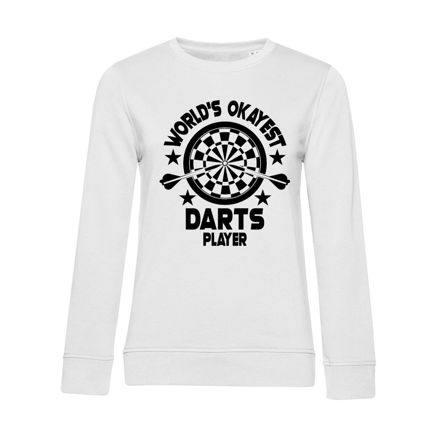 Nachhaltiges Sweatshirt Damen World's Okayest Darts Player