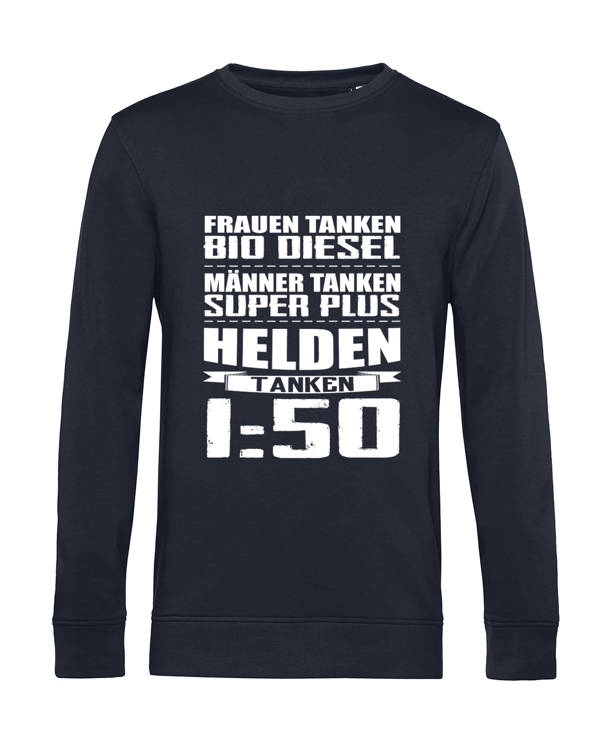 Nachhaltiges Sweatshirt Herren 2Takter - Helden tanken 1 zu 50