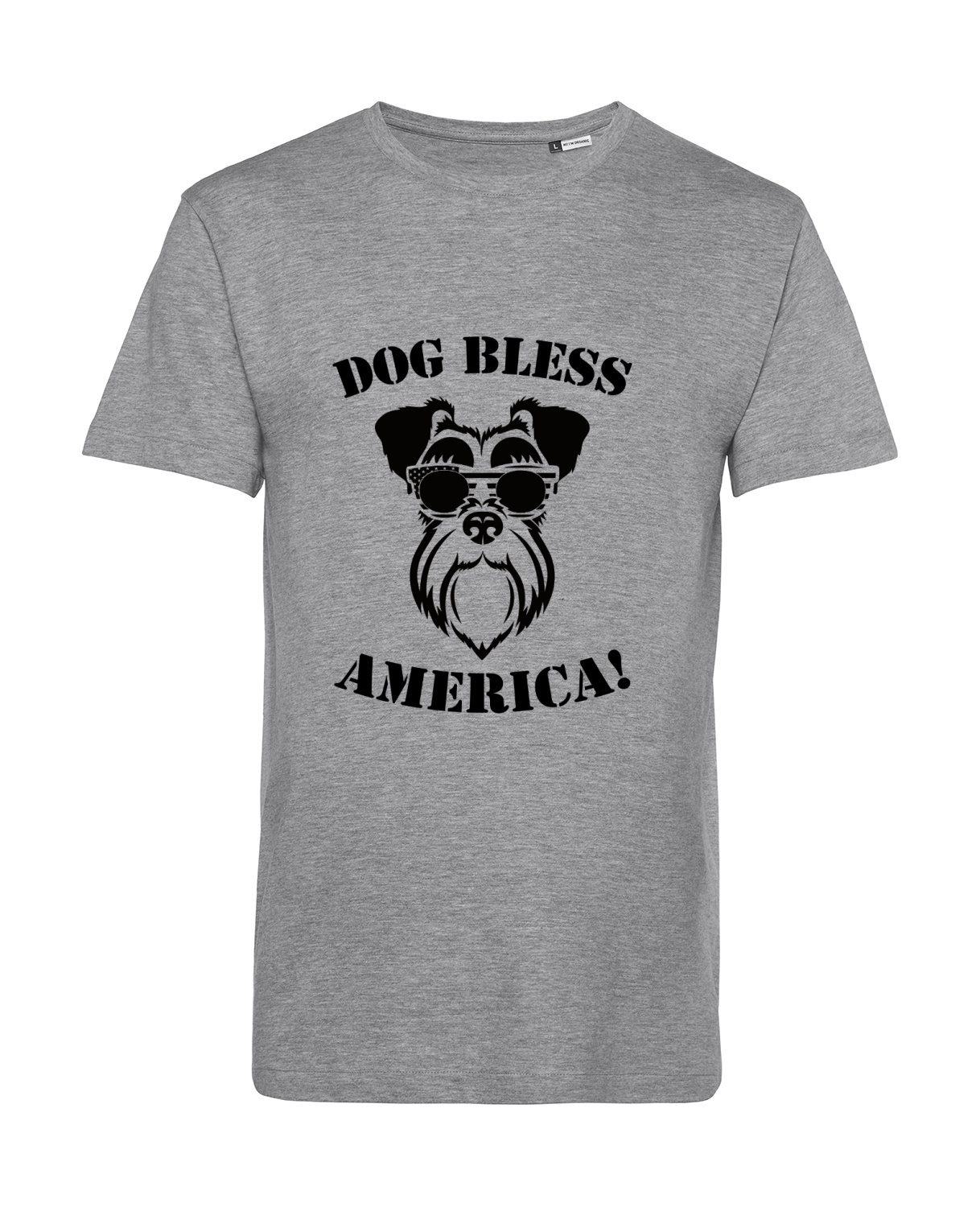 Nachhaltiges T-Shirt Herren Hunde - Dog bless America