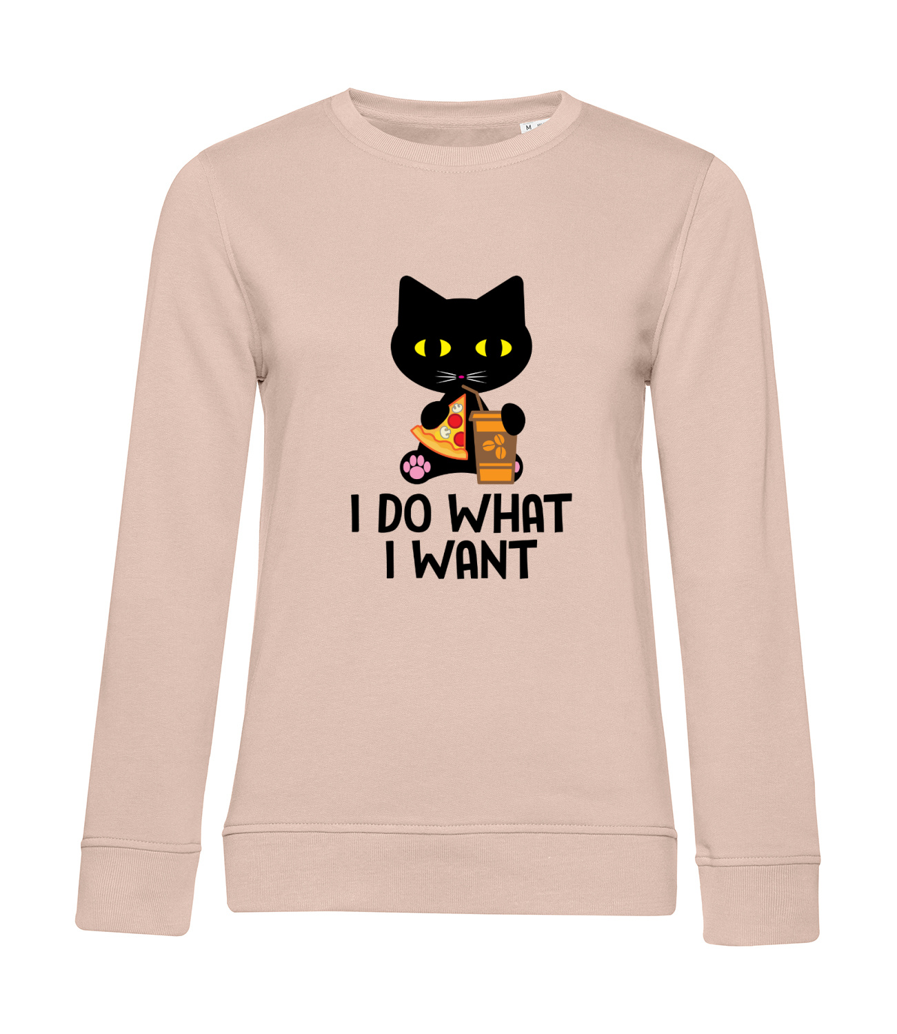 Nachhaltiges Sweatshirt Damen Katzen - I do what I want
