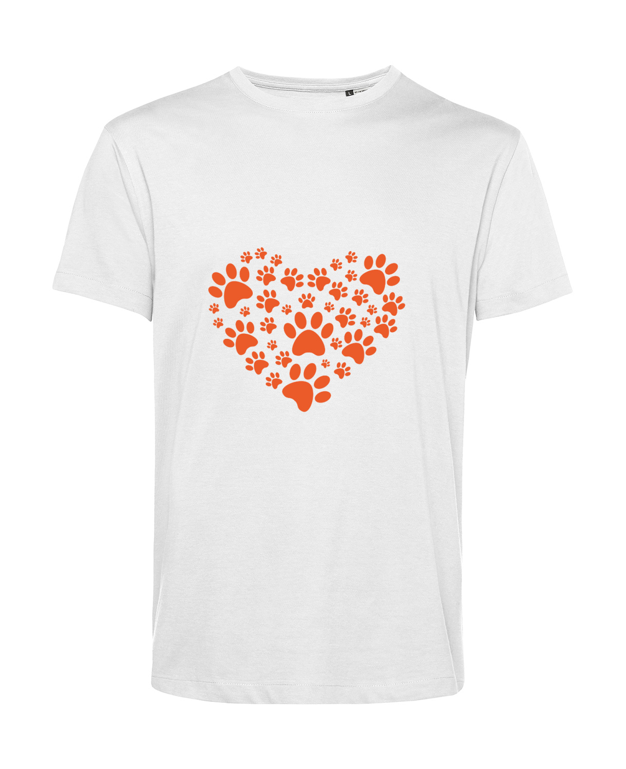 Nachhaltiges T-Shirt Herren Hunde - Herz aus Hundepfoten