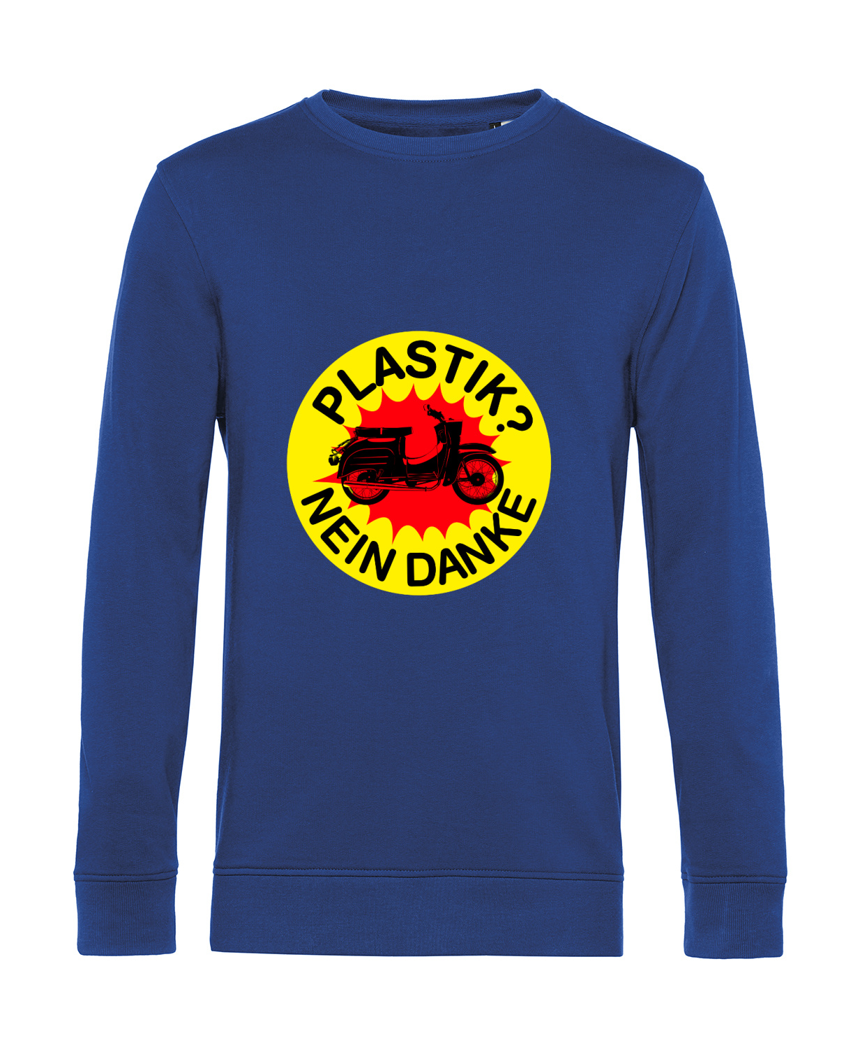 Nachhaltiges Sweatshirt Herren 2Takter - Plastik Nein Danke Schwalbe