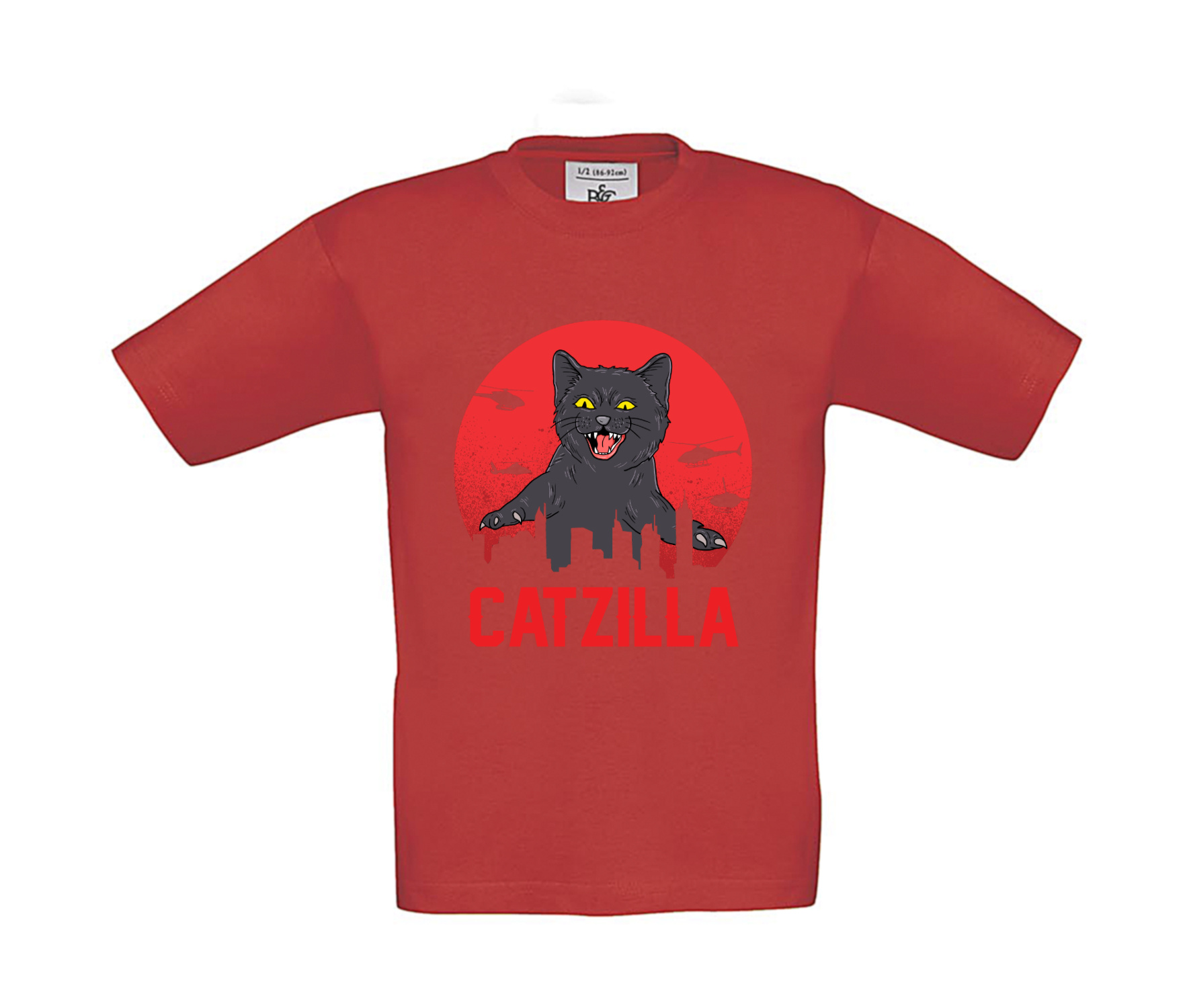 T-Shirt Kinder Katzen - Catzilla