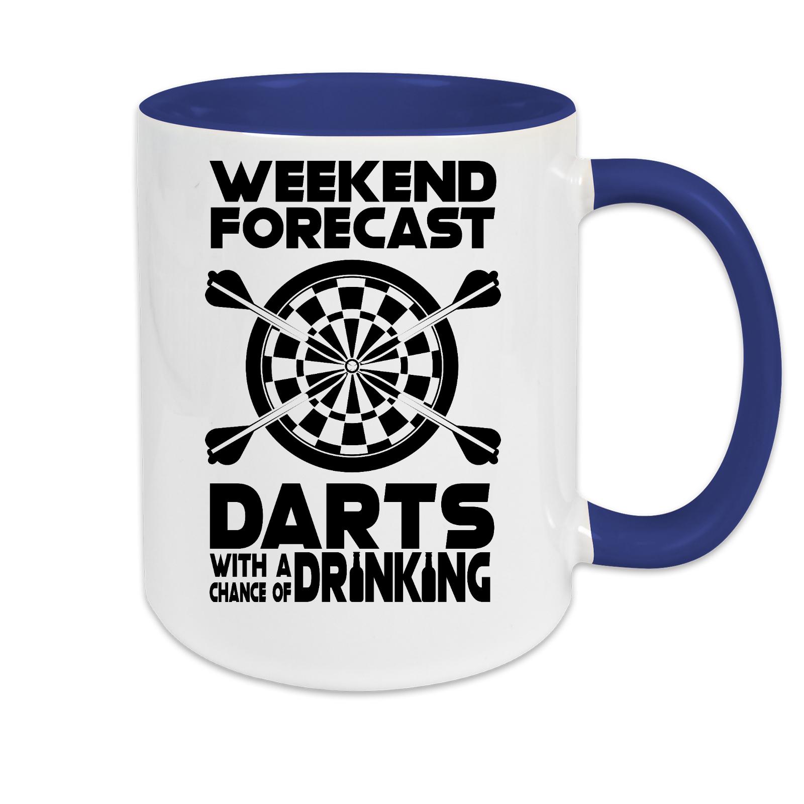 Tasse zweifarbig Darts Weekend Forecast Darts