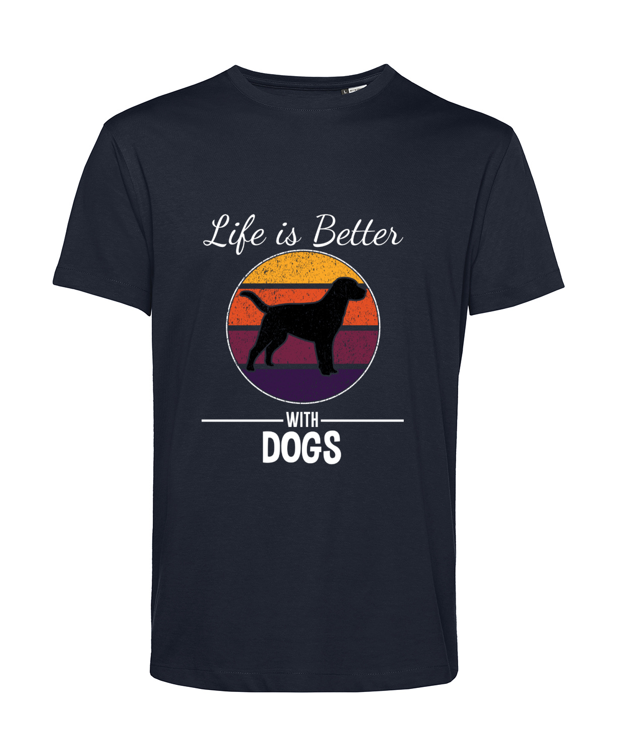 Nachhaltiges T-Shirt Herren Hunde - Life is Better with Dogs
