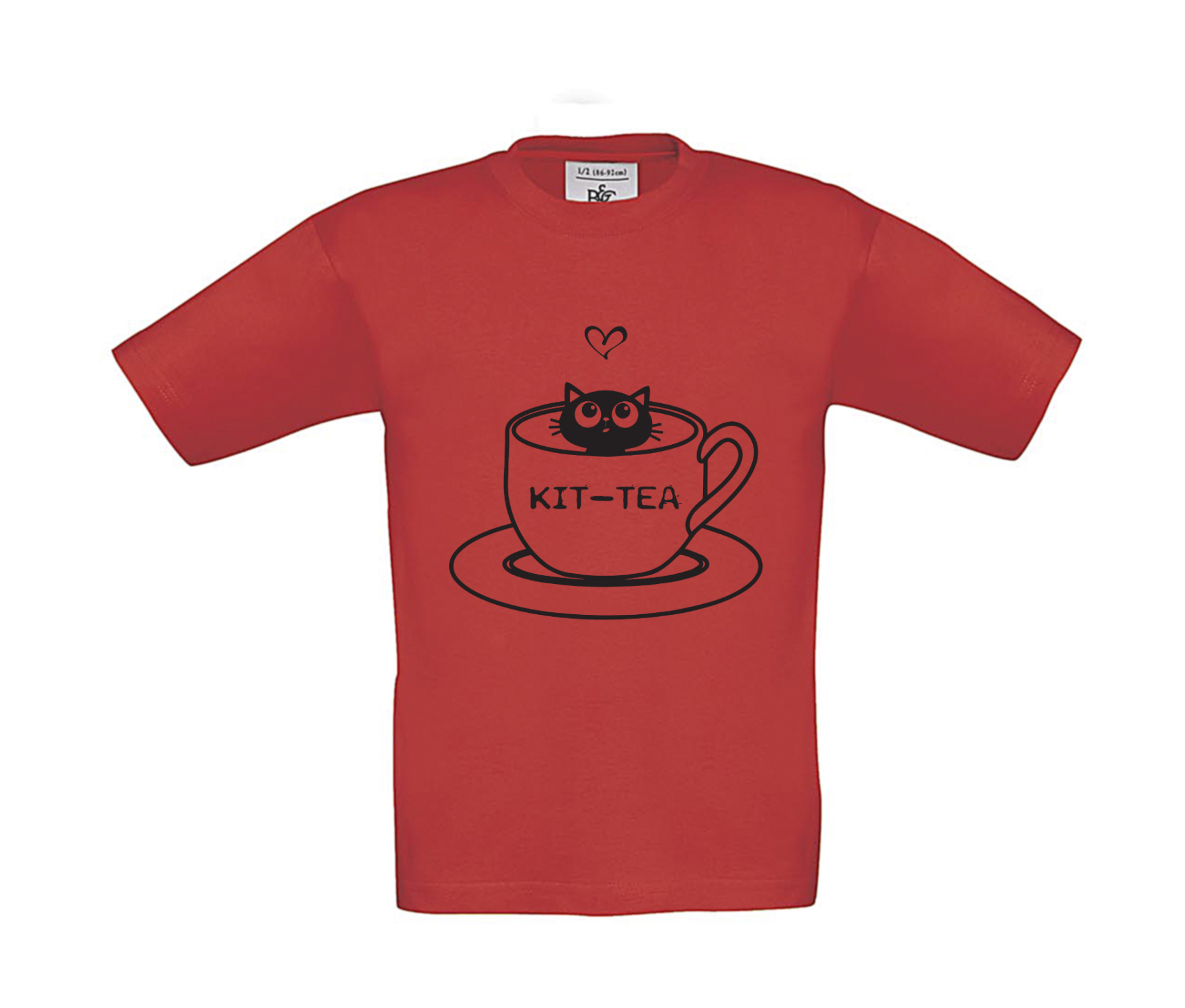 T-Shirt Kinder Katzen Kit-Tea