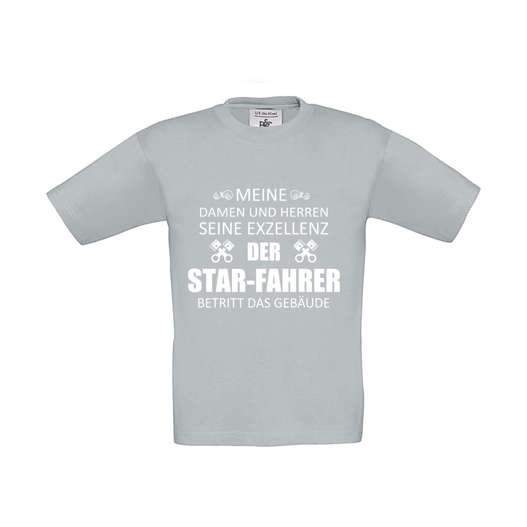 T-Shirt Kinder 2Takter - Eure Exzellenz der Star-Fahrer betritt das Gebäude