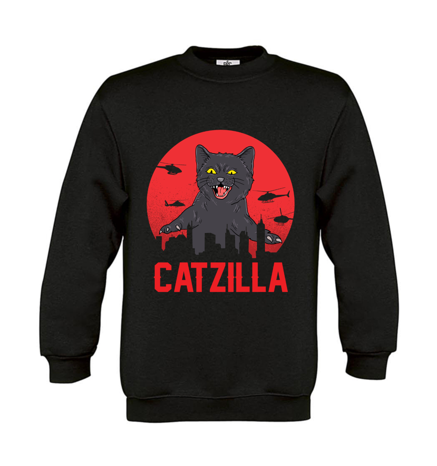 Sweatshirt Kinder Katzen - Catzilla